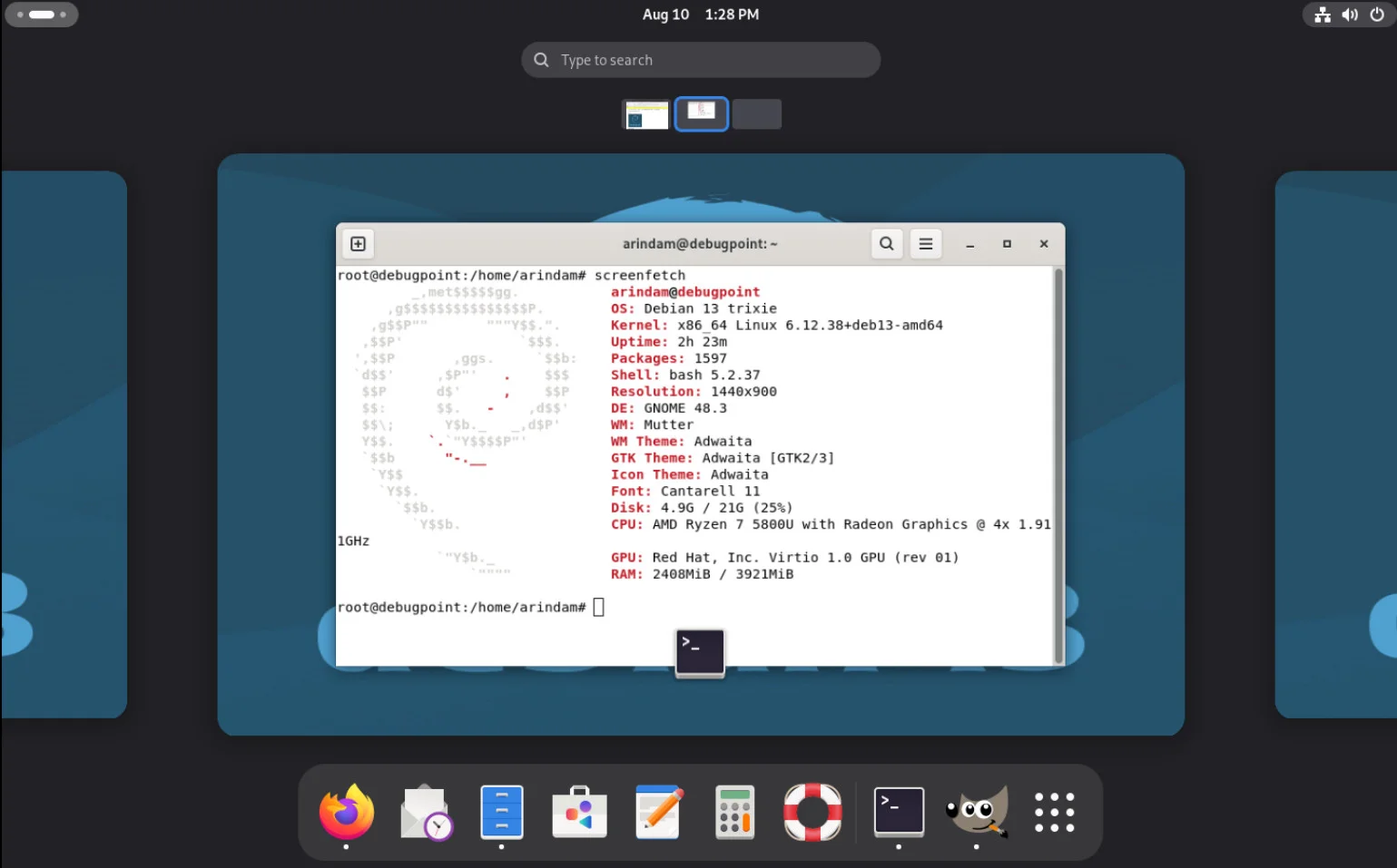 debian 13